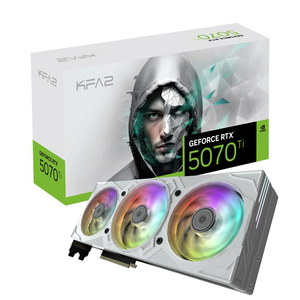 KFA2 GeForce RTX 5070 Ti EX Gamer 1-Click OC White 1 KFA2 GeForce RTX 5070 Ti EX Gamer 1-Click OC White