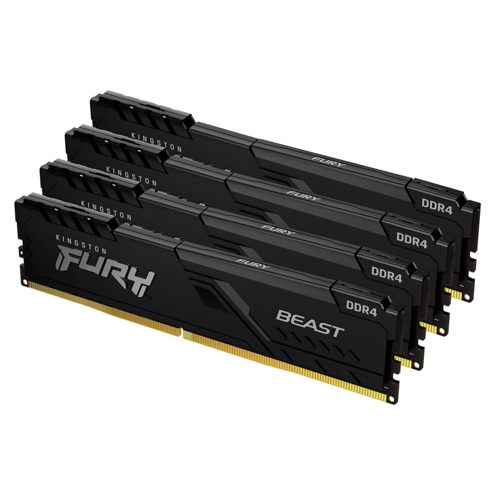 Kingston FURY Beast 32 Go (4 x 8 Go) DDR4 3200 MHz CL16 1 Kingston FURY Beast 32 Go (4 x 8 Go) DDR4 3200 MHz CL16