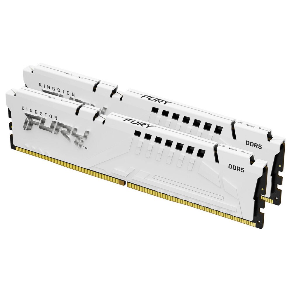 Kingston FURY Beast 64 Go (2 x 32 Go) DDR5 6000 MHz CL30 - Blanc 1 Kingston FURY Beast 64 Go (2 x 32 Go) DDR5 6000 MHz CL30 - Blanc