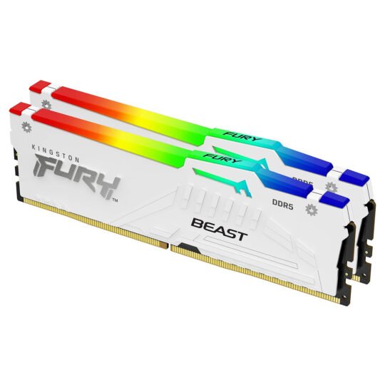 Kingston FURY Beast RGB 64 Go (2 x 32 Go) DDR5 6000 MHz CL30 - Blanc 10 Kingston FURY Beast RGB 64 Go (2 x 32 Go) DDR5 6000 MHz CL30 - Blanc