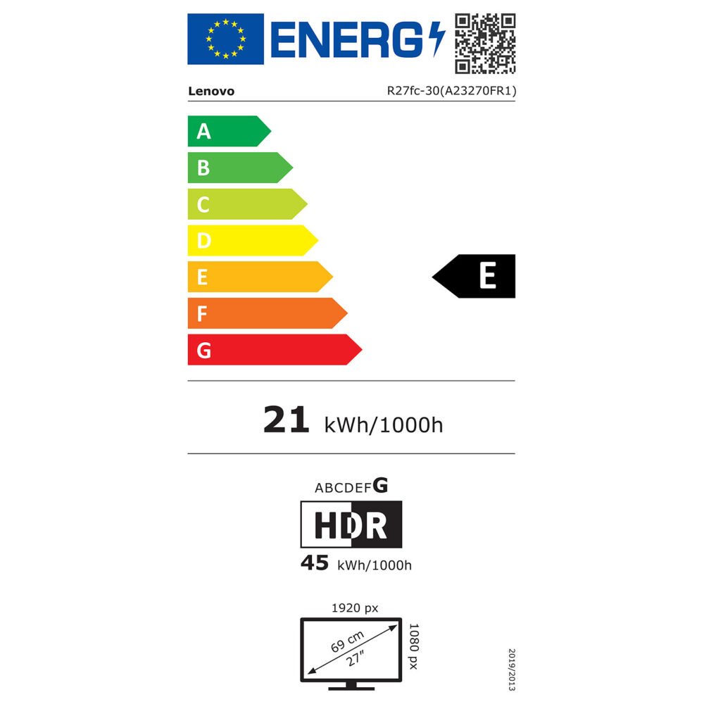 Lenovo 27" LED - Legion R27fc-30