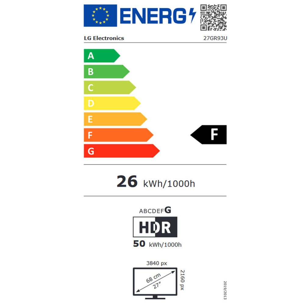 LG 27" LED - UltraGear 27GR93U-B