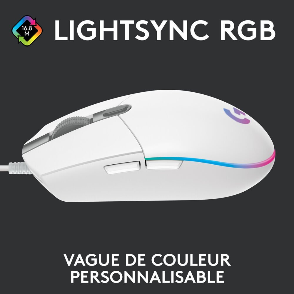 Logitech G G203 LightSync (Blanc)