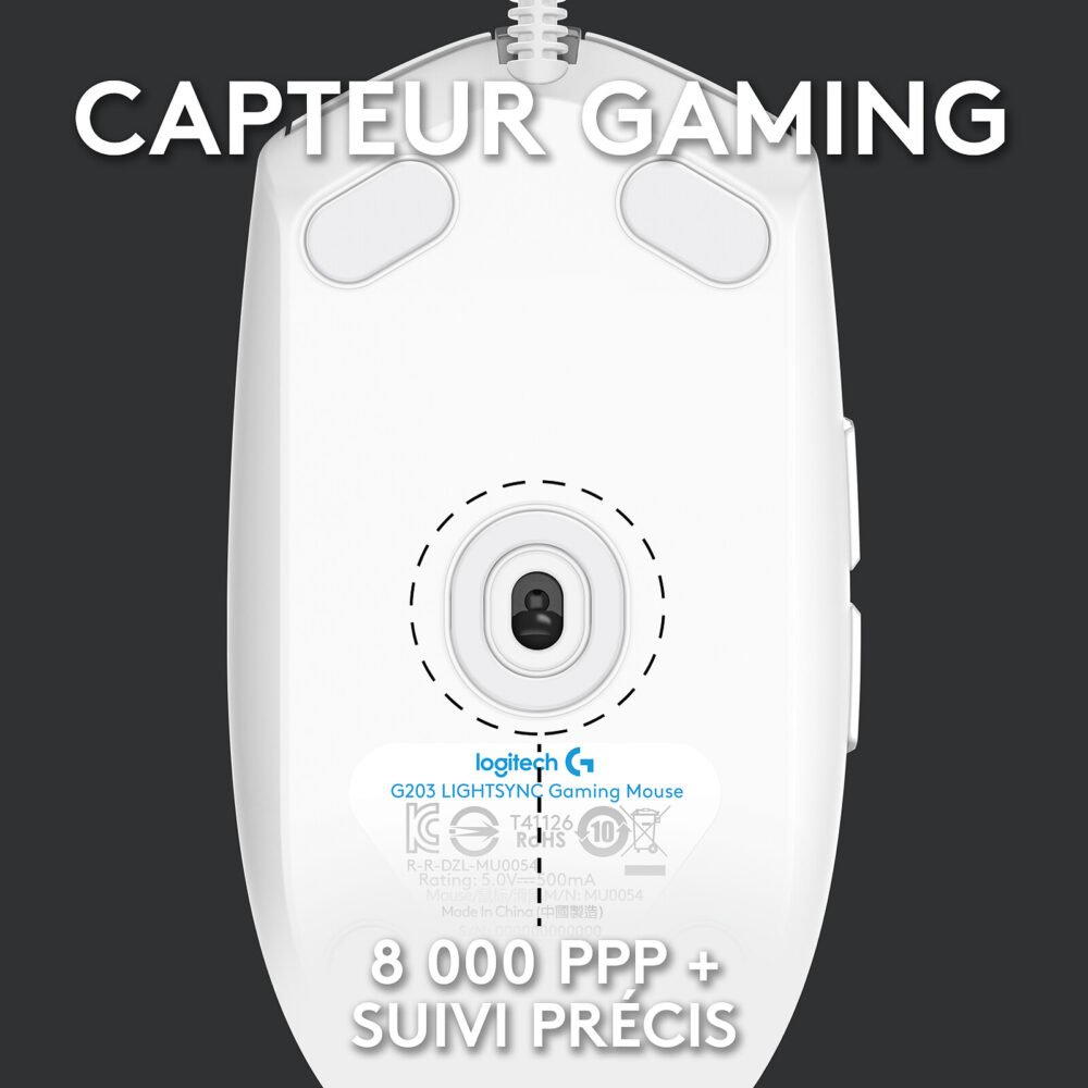 Logitech G G203 LightSync (Blanc)