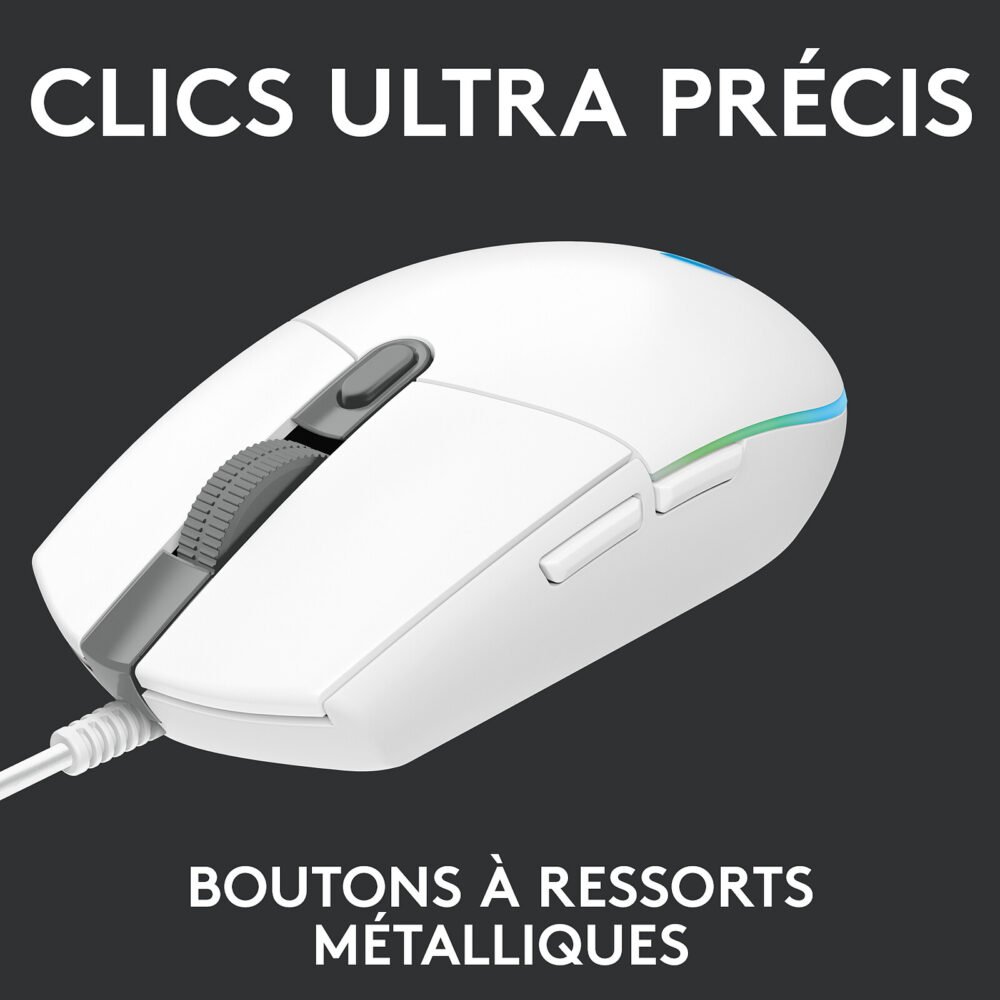 Logitech G G203 LightSync (Blanc)