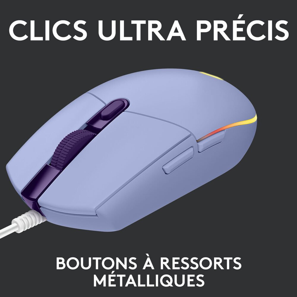 Logitech G G203 LightSync (Lilas)