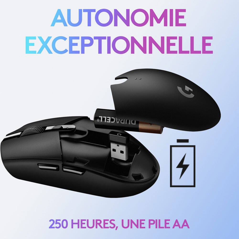 Logitech G G305 Lightspeed Wireless Gaming Mouse (Blanc)