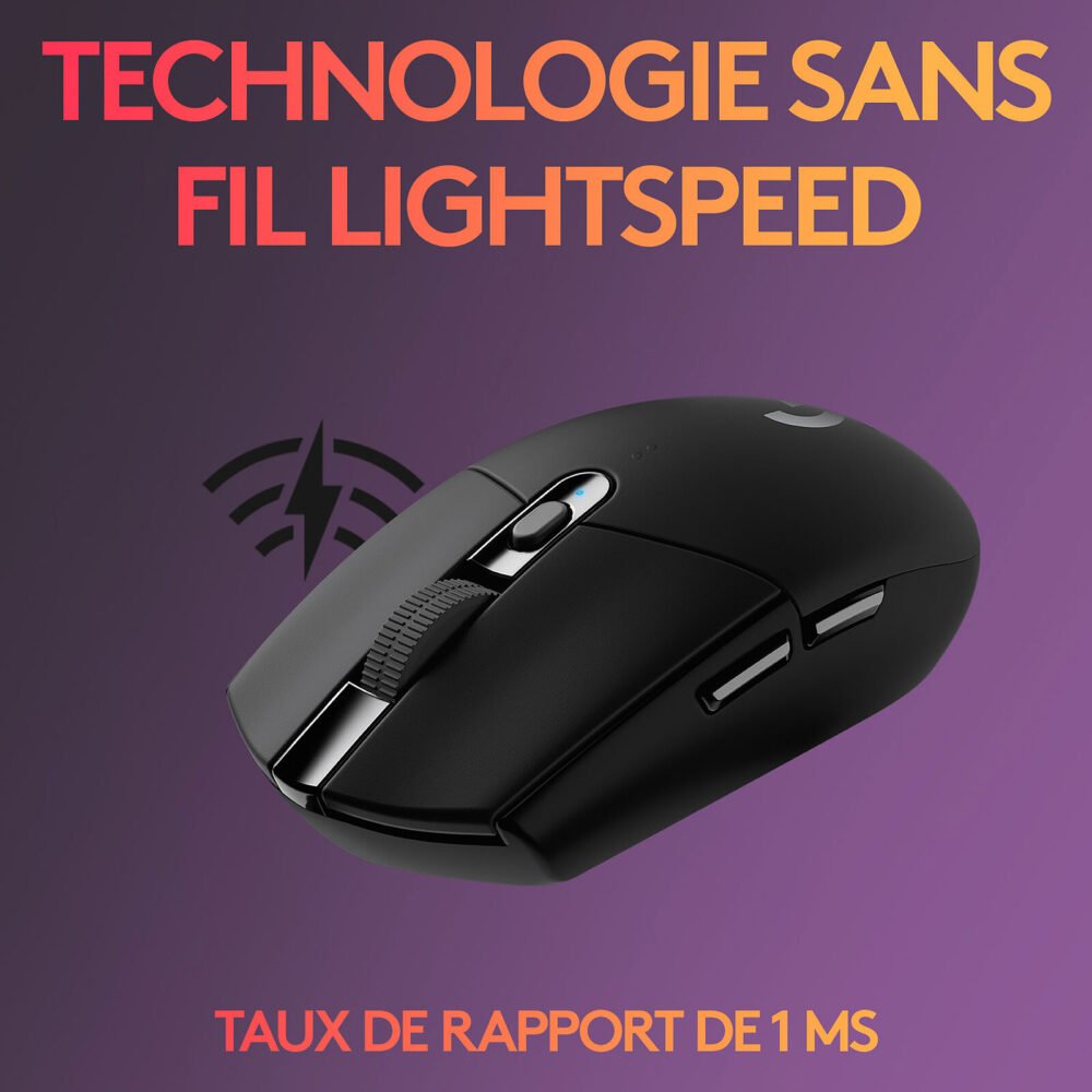 Logitech G G305 Lightspeed Wireless Gaming Mouse (Noir)