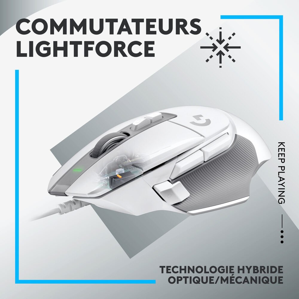 Logitech G G502X Blanc