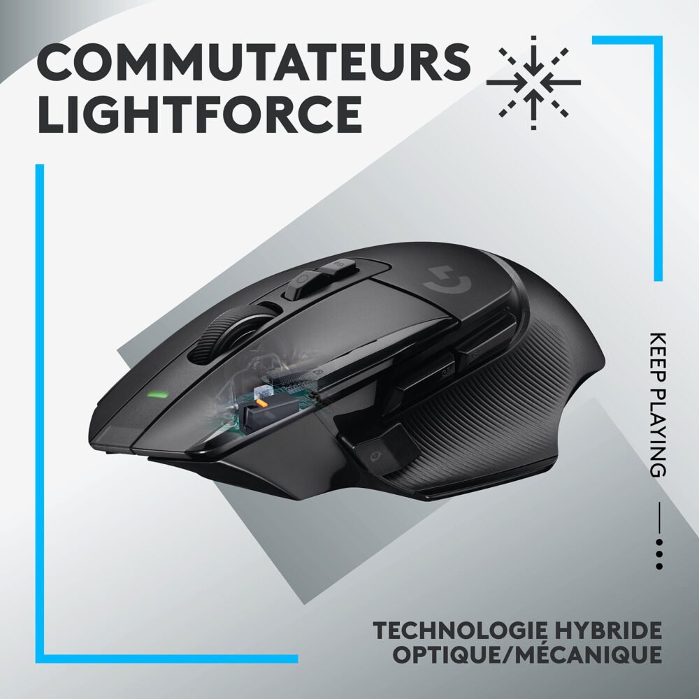 Logitech G G502X Lightspeed Noir