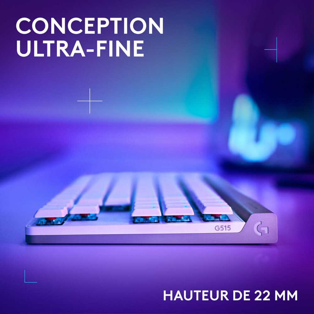 Logitech G G515 TKL Lightspeed Blanc (Tactile Version)