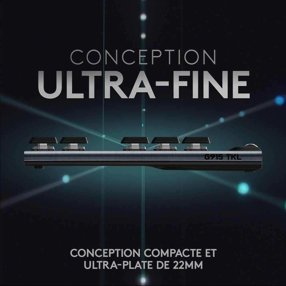 Logitech G G915 Tenkeyless Lightspeed Carbone (Tactile Version)