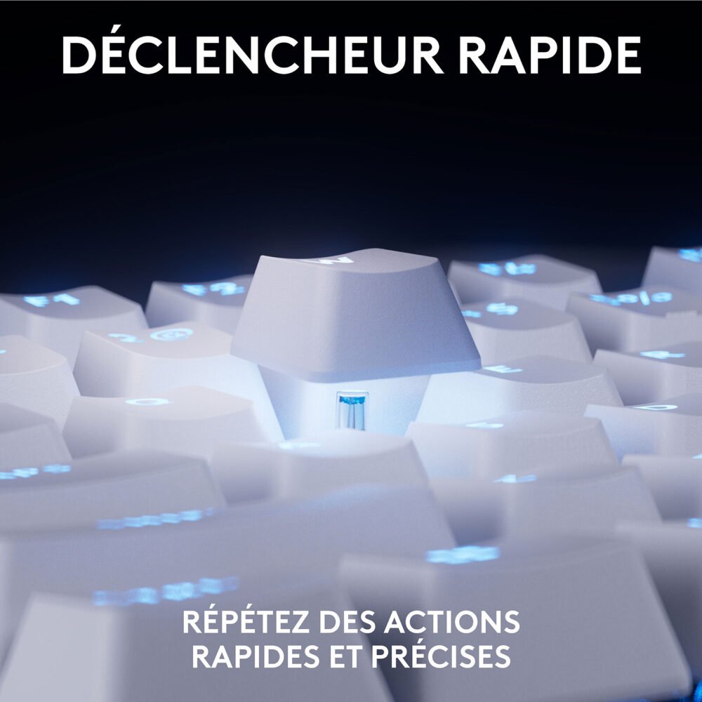 Logitech G Pro X TKL Rapid Linear (Blanc)