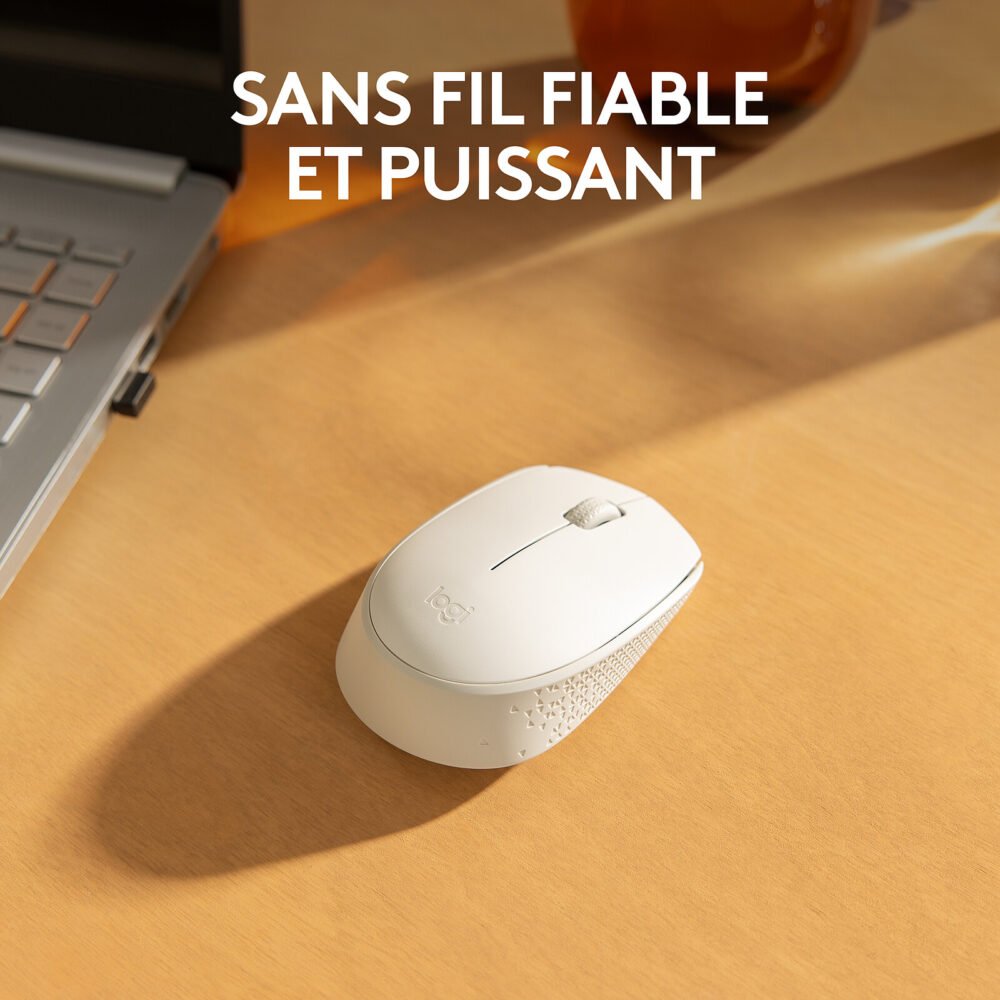 Logitech M171 Wireless Mouse (Blanc Cassé)