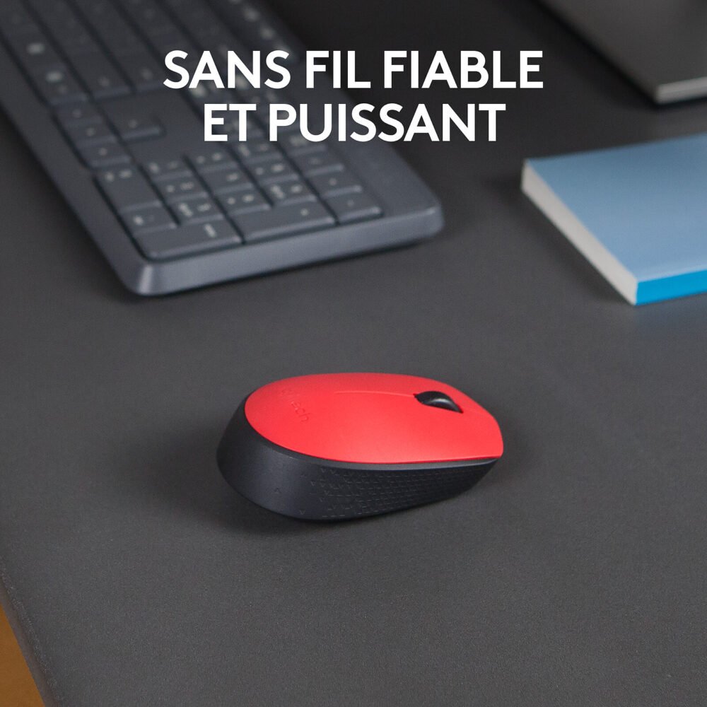 Logitech M171 Wireless Mouse (Rouge)