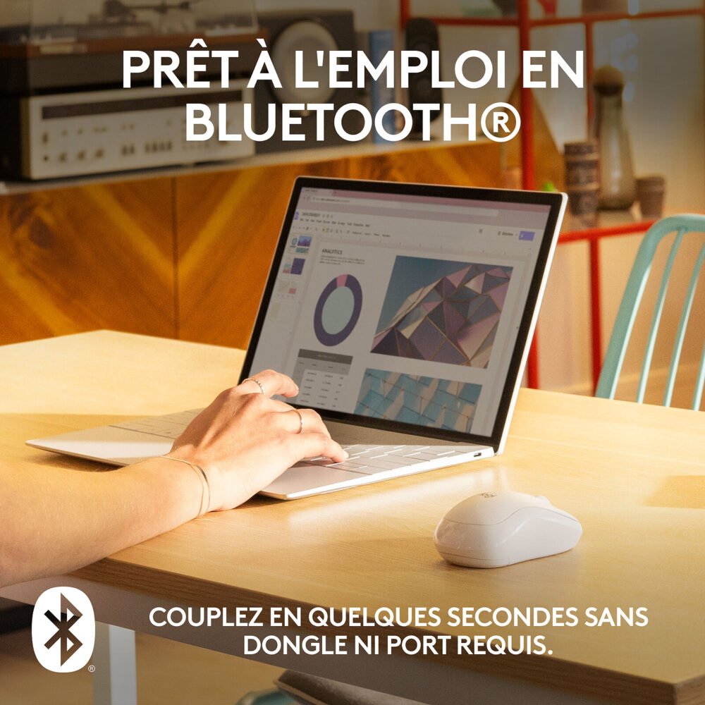 Logitech M240 Silent (Blanc Cassé)