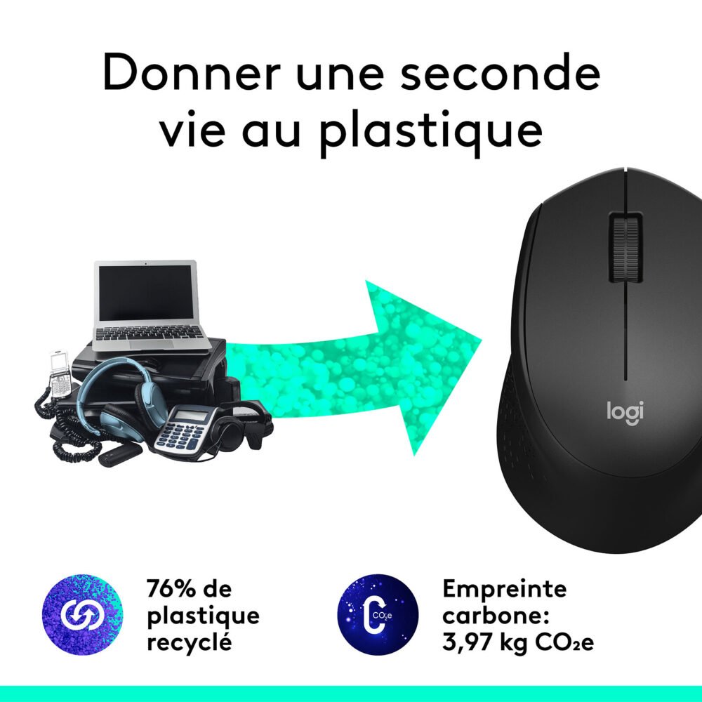 Logitech M330 Silent Plus (Noir)