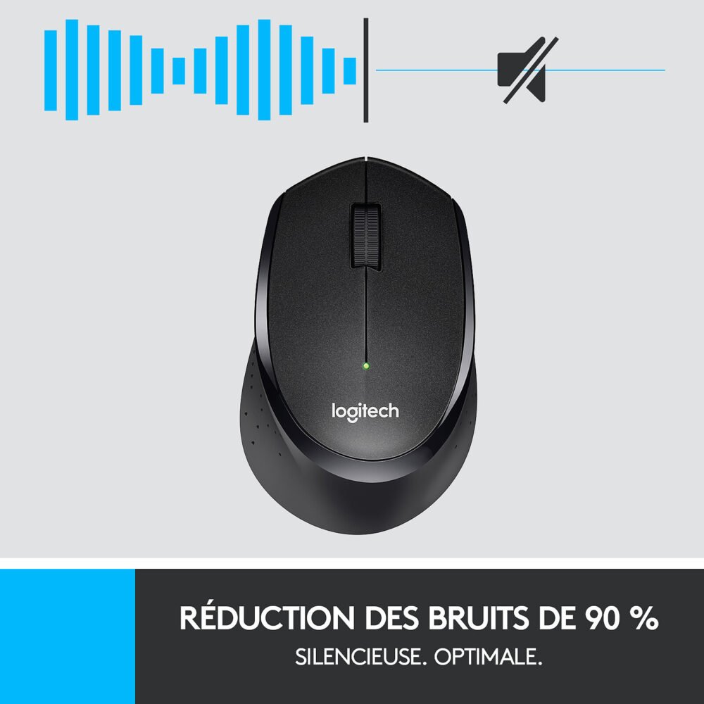 Logitech M330 Silent Plus (Noir) (x3)