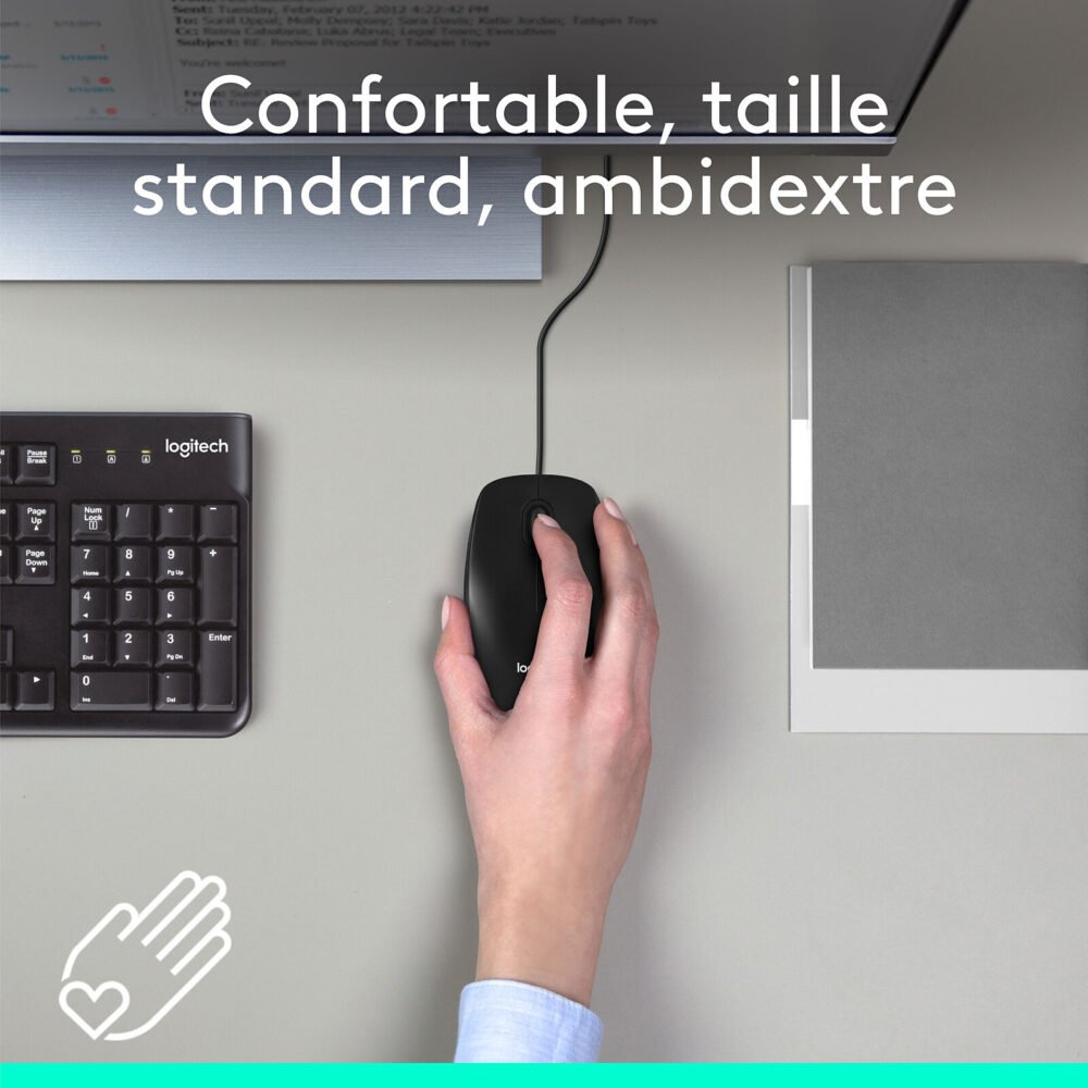 Logitech Mouse M100 (Noir)