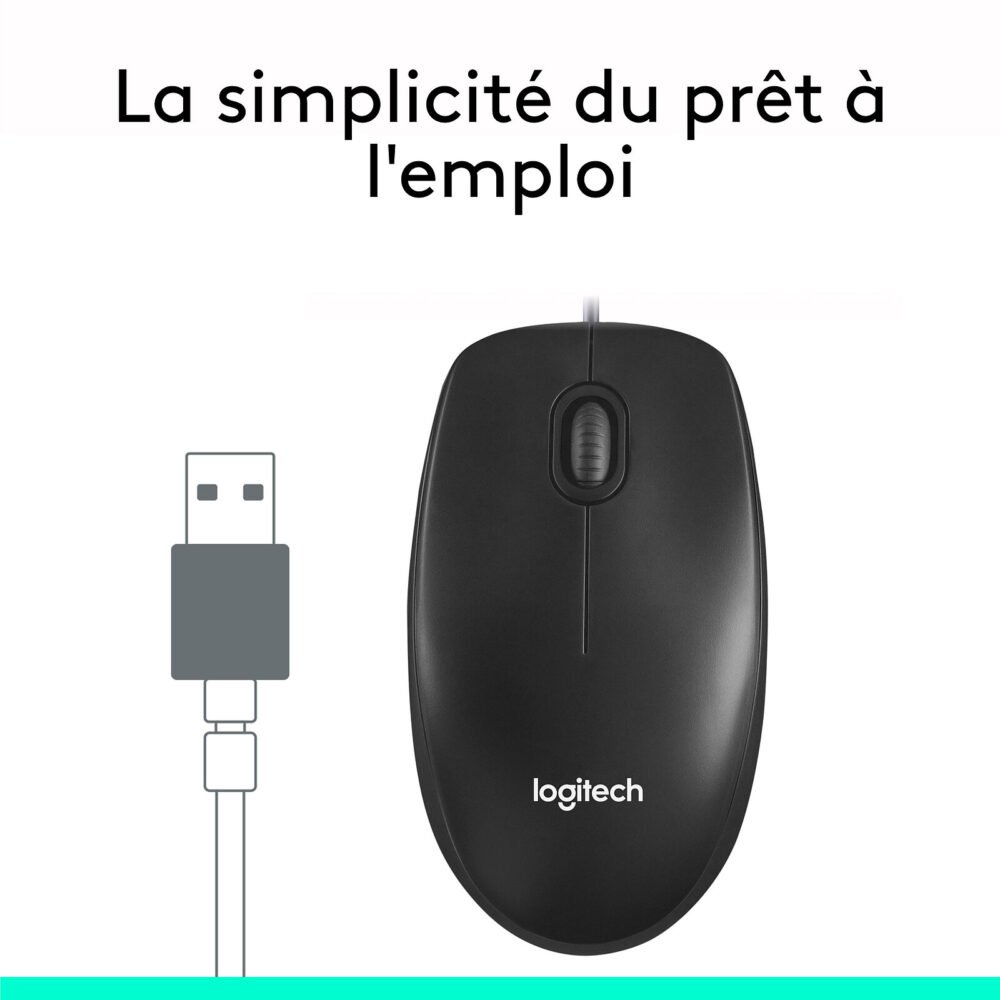 Logitech Mouse M100 (Noir)