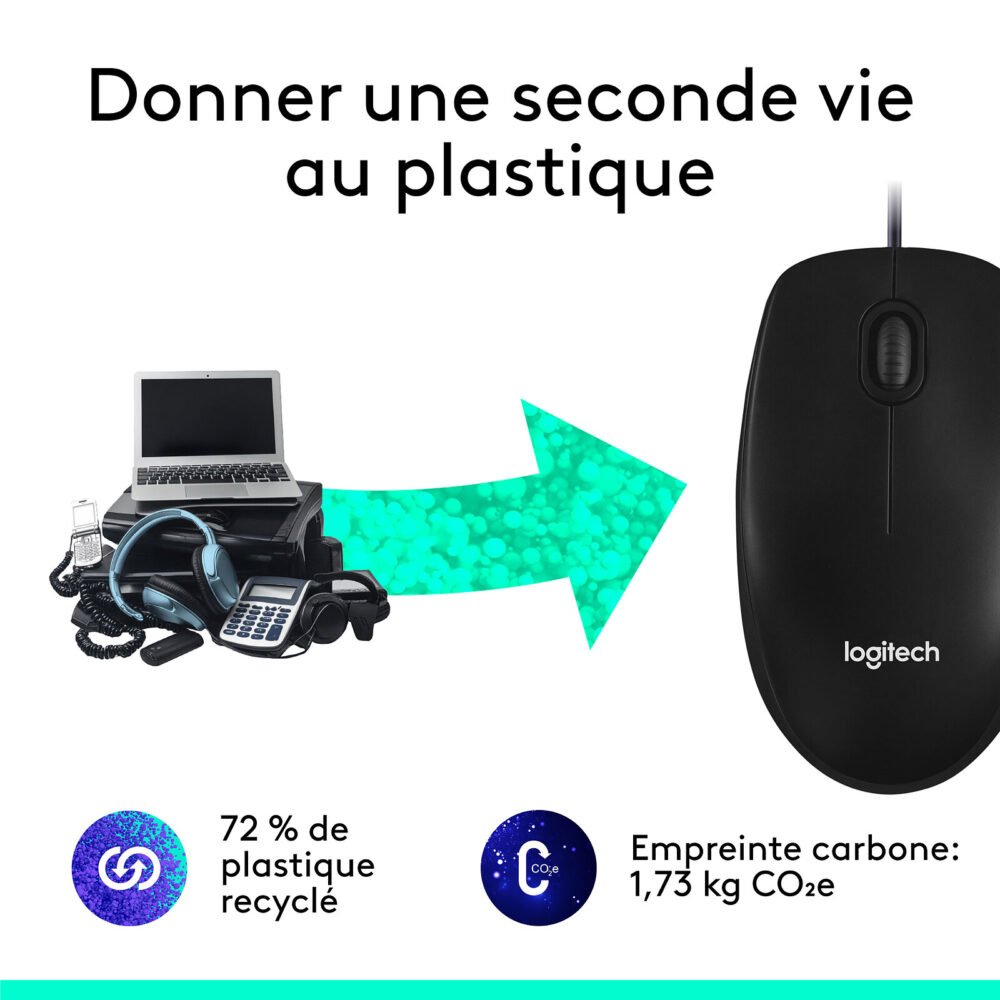 Logitech Mouse M100 (Noir)
