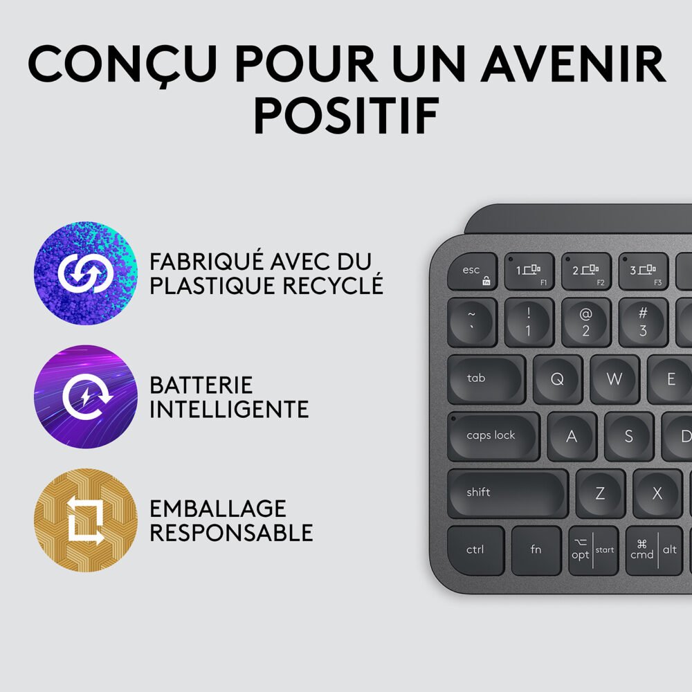 Logitech MX Keys Mini (Graphite) - Remis à Neuf