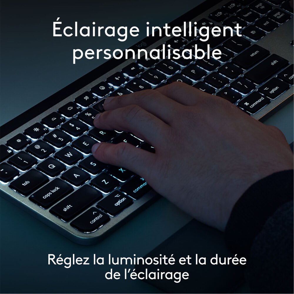 Logitech MX Keys S for Mac (Gris Sidéral)