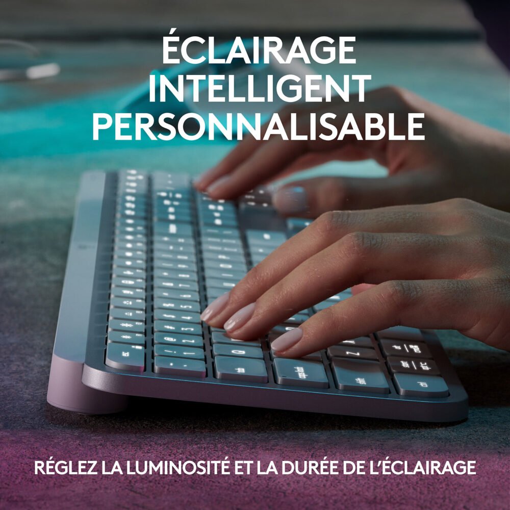 Logitech MX Keys S (Gris Pâle) - Remis à Neuf