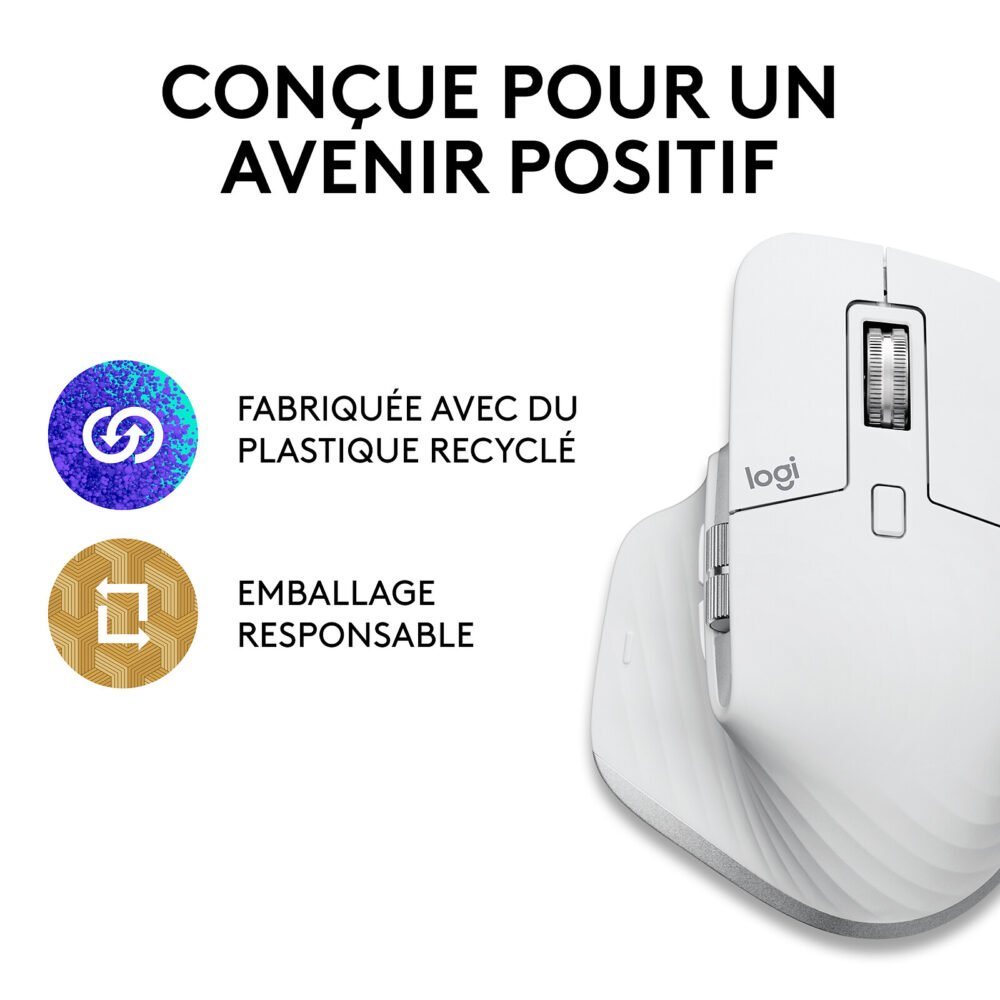 Logitech MX Master 3S for Mac (Gris Pâle)
