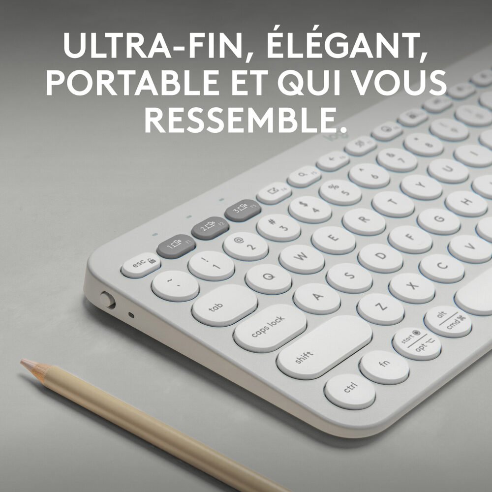 Logitech Pebble Keys 2 K380s (Blanc)