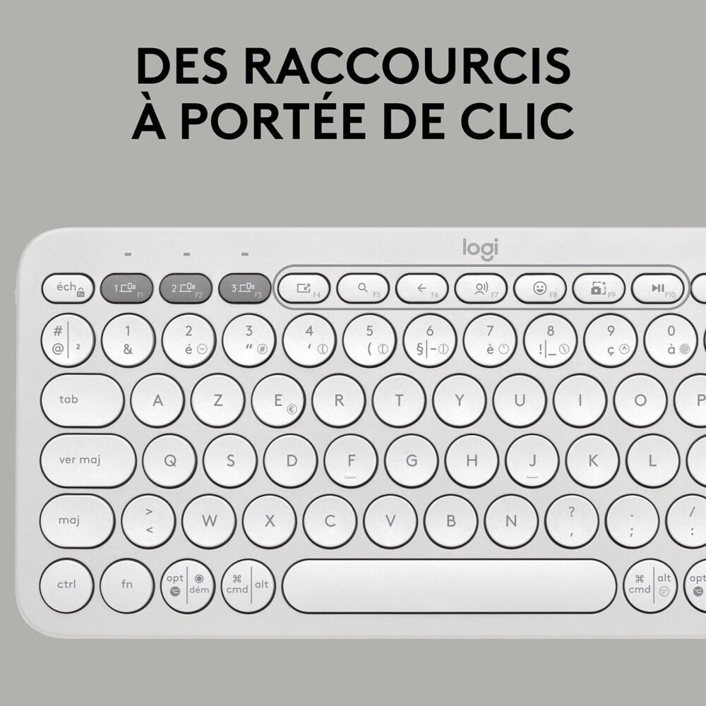 Logitech Pebble Keys 2 K380s (Blanc)