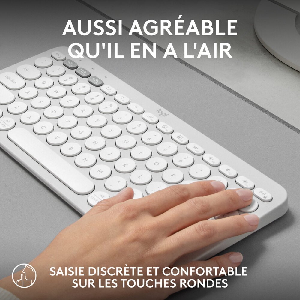 Logitech Pebble Keys 2 K380s (Blanc)