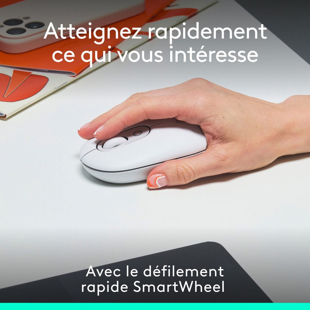 Logitech POP Mouse (Blanc)