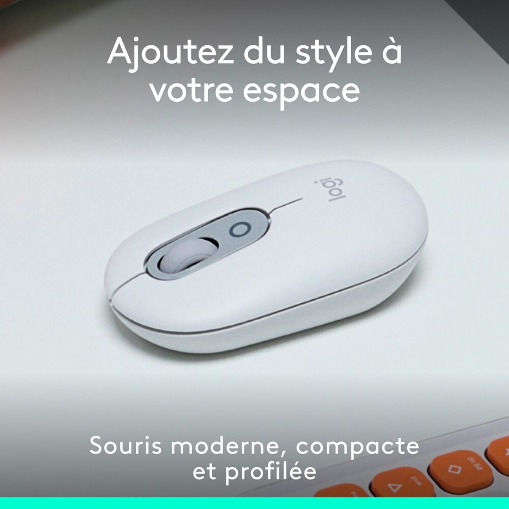 Logitech POP Mouse (Blanc)