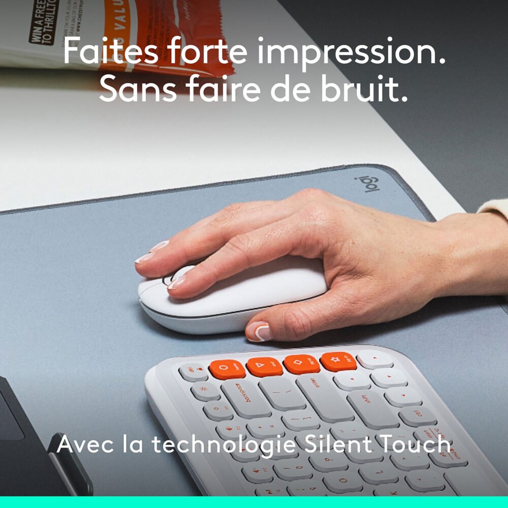 Logitech POP Mouse (Blanc)