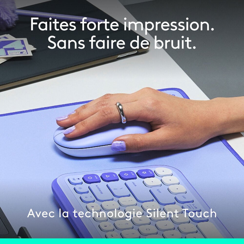 Logitech POP Mouse (Lilas)