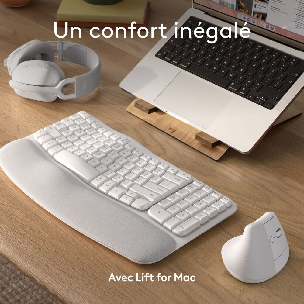 Logitech Wave Keys for Mac (Blanc)
