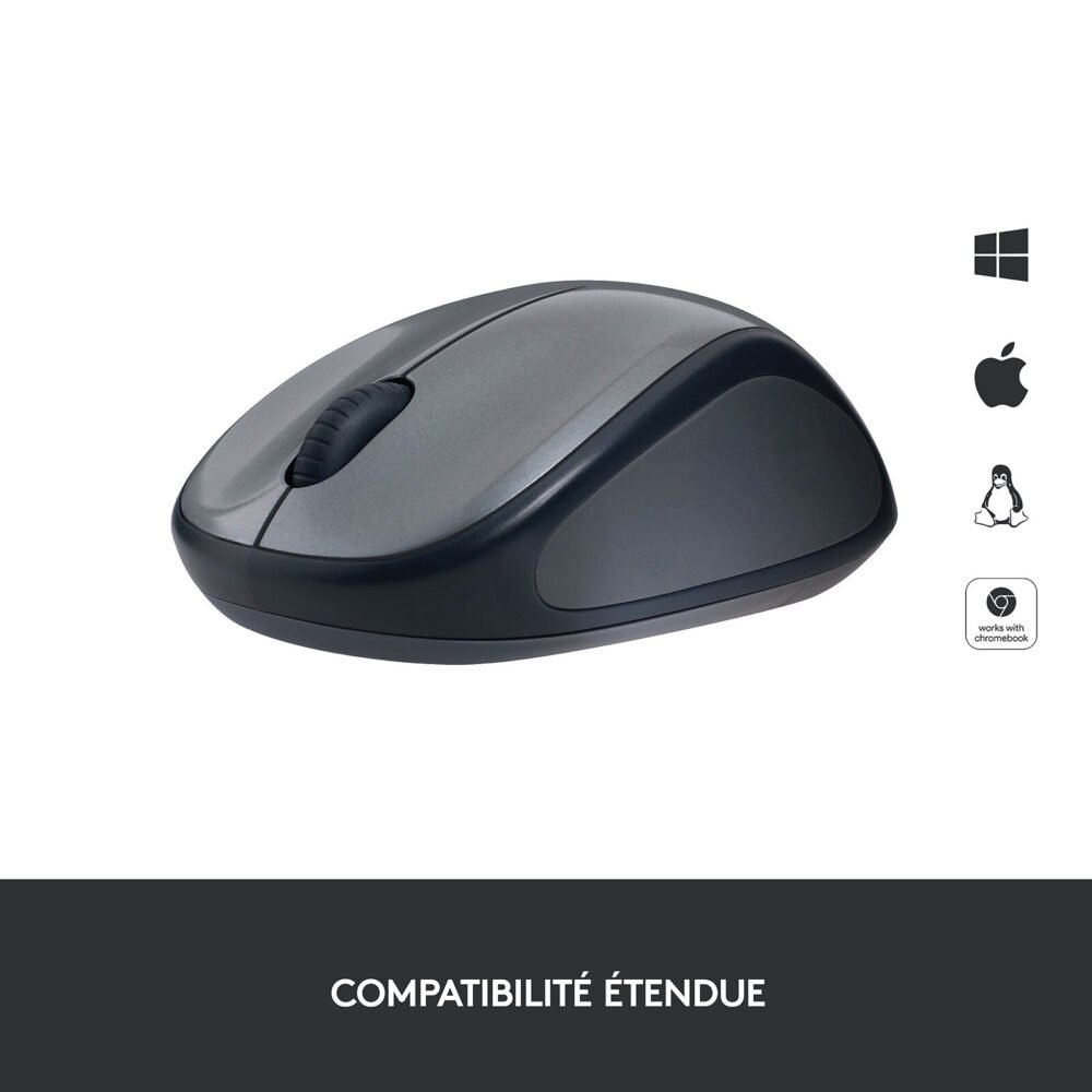 Logitech Wireless Mouse M235 (Gris)