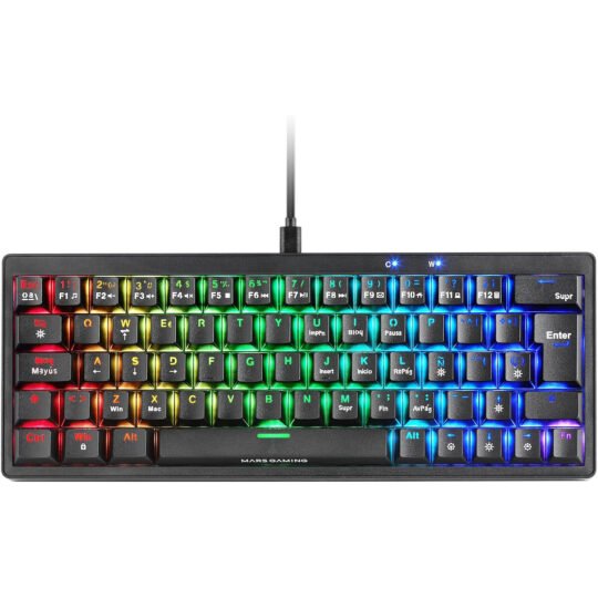 Mars Gaming MKMINIPRO Blue Switch (Noir)