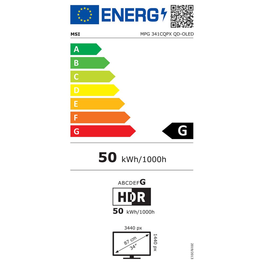 MSI 34" OLED - MPG 341CQPX QD-OLED
