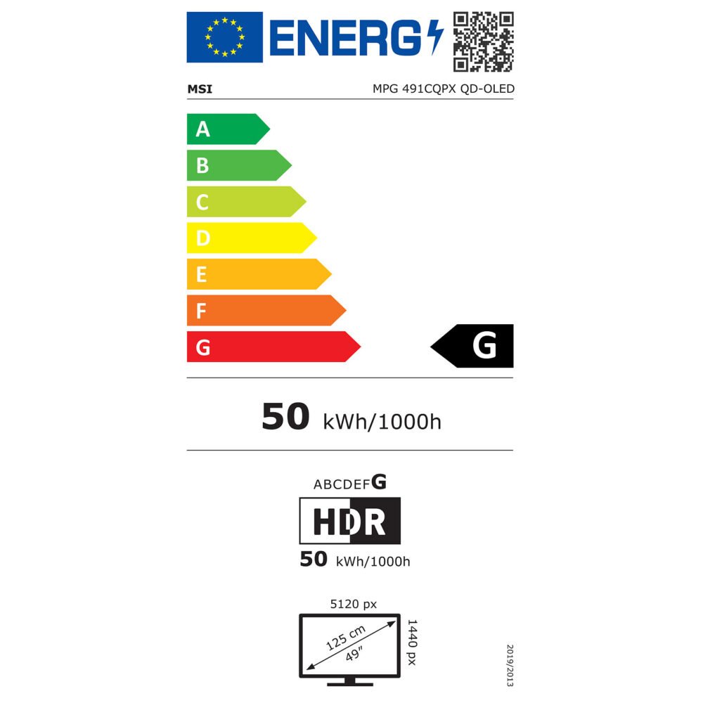MSI 49" LED - MPG 491CQPX QD-OLED