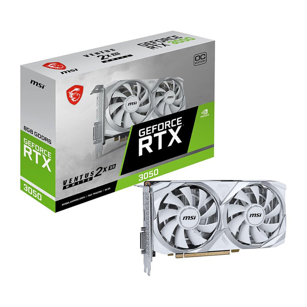 MSI GeForce RTX 3050 VENTUS 2X XS WHITE 8G OC 1 MSI GeForce RTX 3050 VENTUS 2X XS WHITE 8G OC
