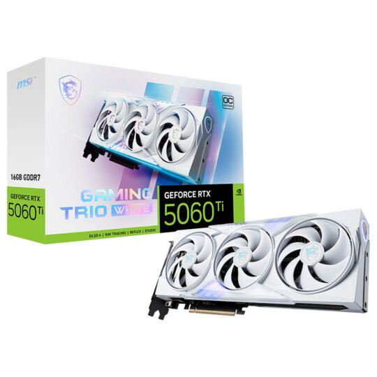 MSI GeForce RTX 5060 Ti 16G GAMING TRIO OC WHITE 3 MSI GeForce RTX 5060 Ti 16G GAMING TRIO OC WHITE