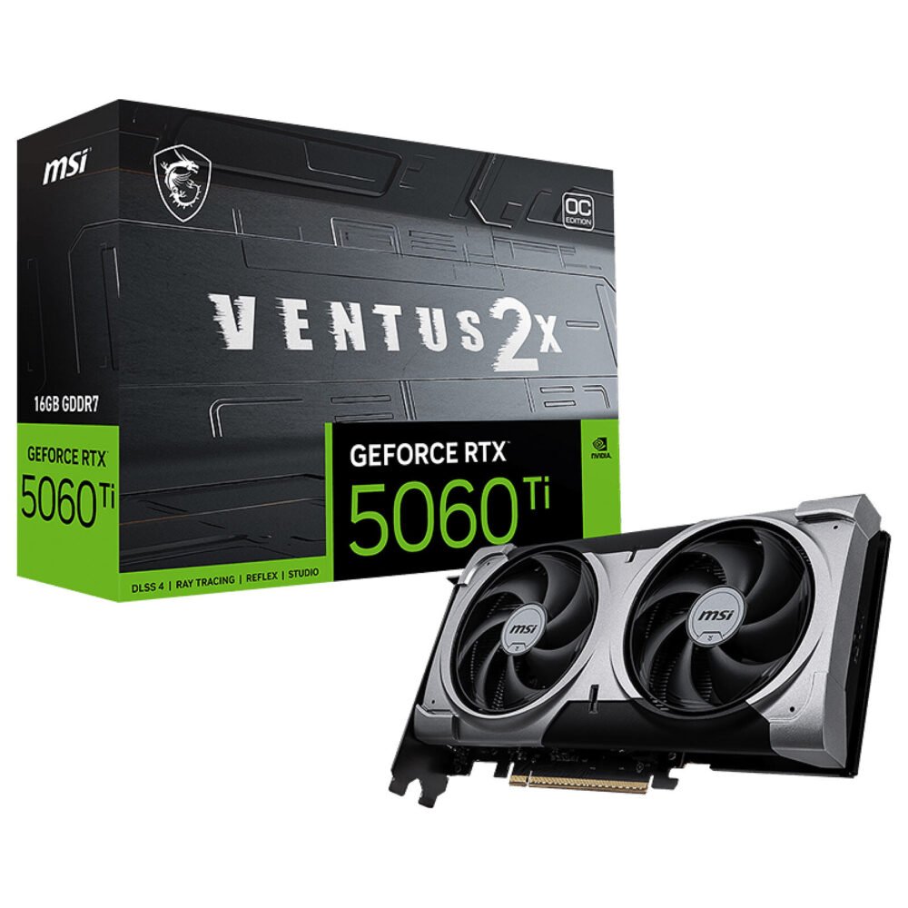 MSI GeForce RTX 5060 Ti 16G VENTUS 2X OC PLUS 1 MSI GeForce RTX 5060 Ti 16G VENTUS 2X OC PLUS
