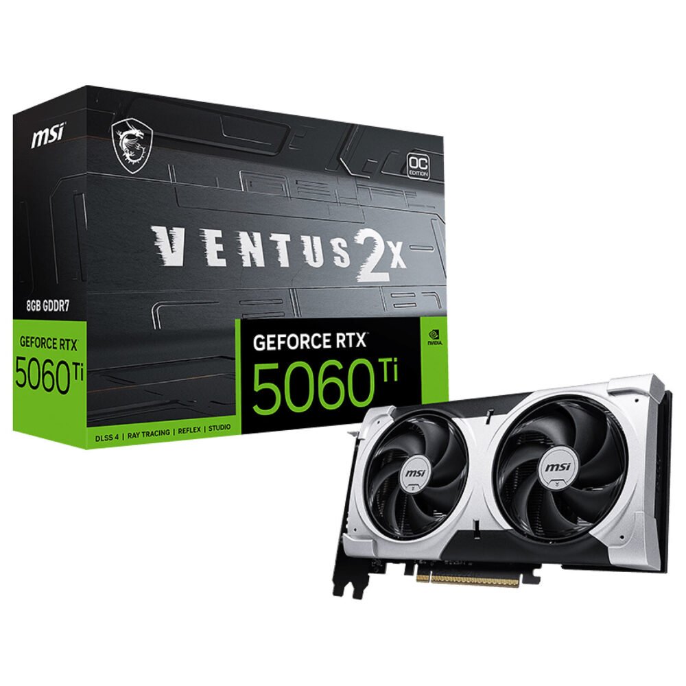 MSI GeForce RTX 5060 Ti 8G VENTUS 2X OC PLUS 1 MSI GeForce RTX 5060 Ti 8G VENTUS 2X OC PLUS