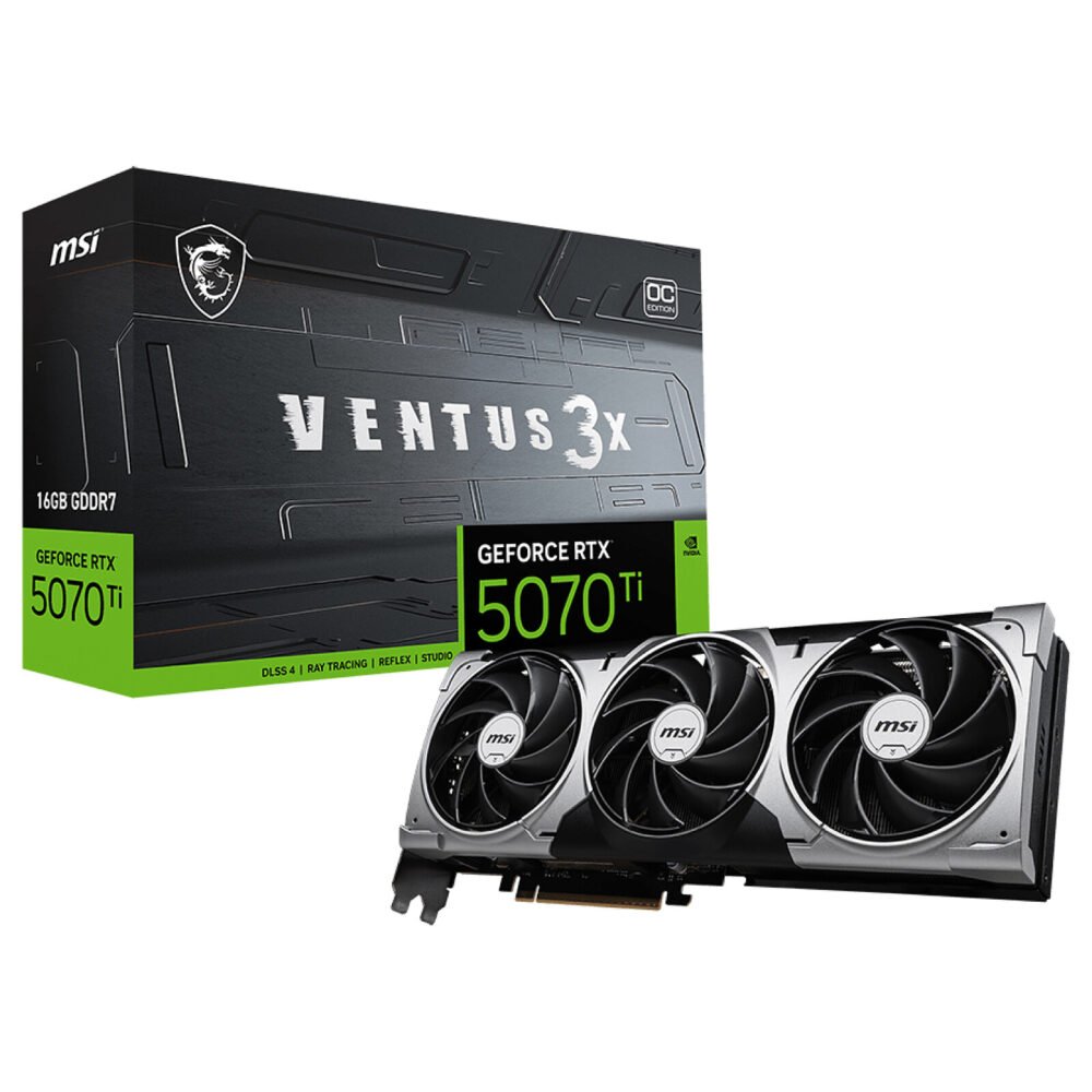 MSI GeForce RTX 5070 Ti 16G VENTUS 3X OC 1 MSI GeForce RTX 5070 Ti 16G VENTUS 3X OC