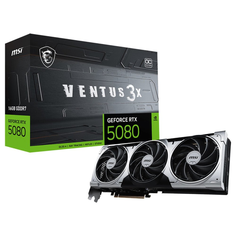 MSI GeForce RTX 5080 16G VENTUS 3X OC PLUS 1 MSI GeForce RTX 5080 16G VENTUS 3X OC PLUS