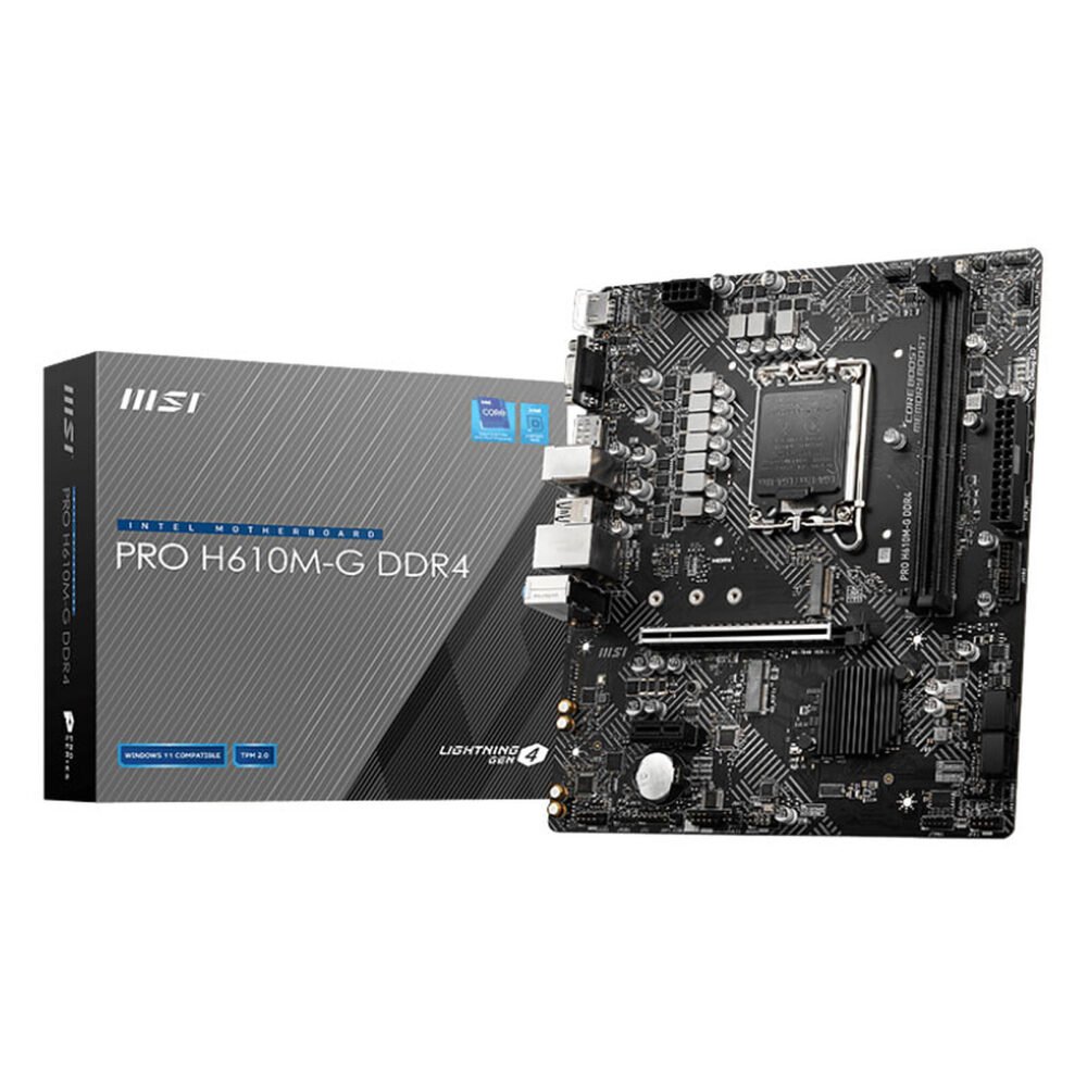 MSI PRO H610M-G DDR4 1 MSI PRO H610M-G DDR4