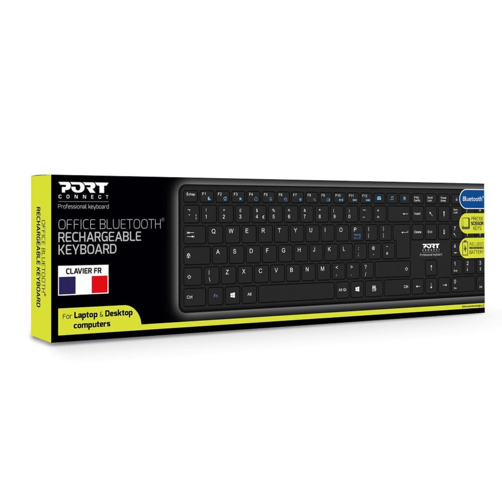 PORT Connect Office Pro Rechargeable Bluetooth Keyboard