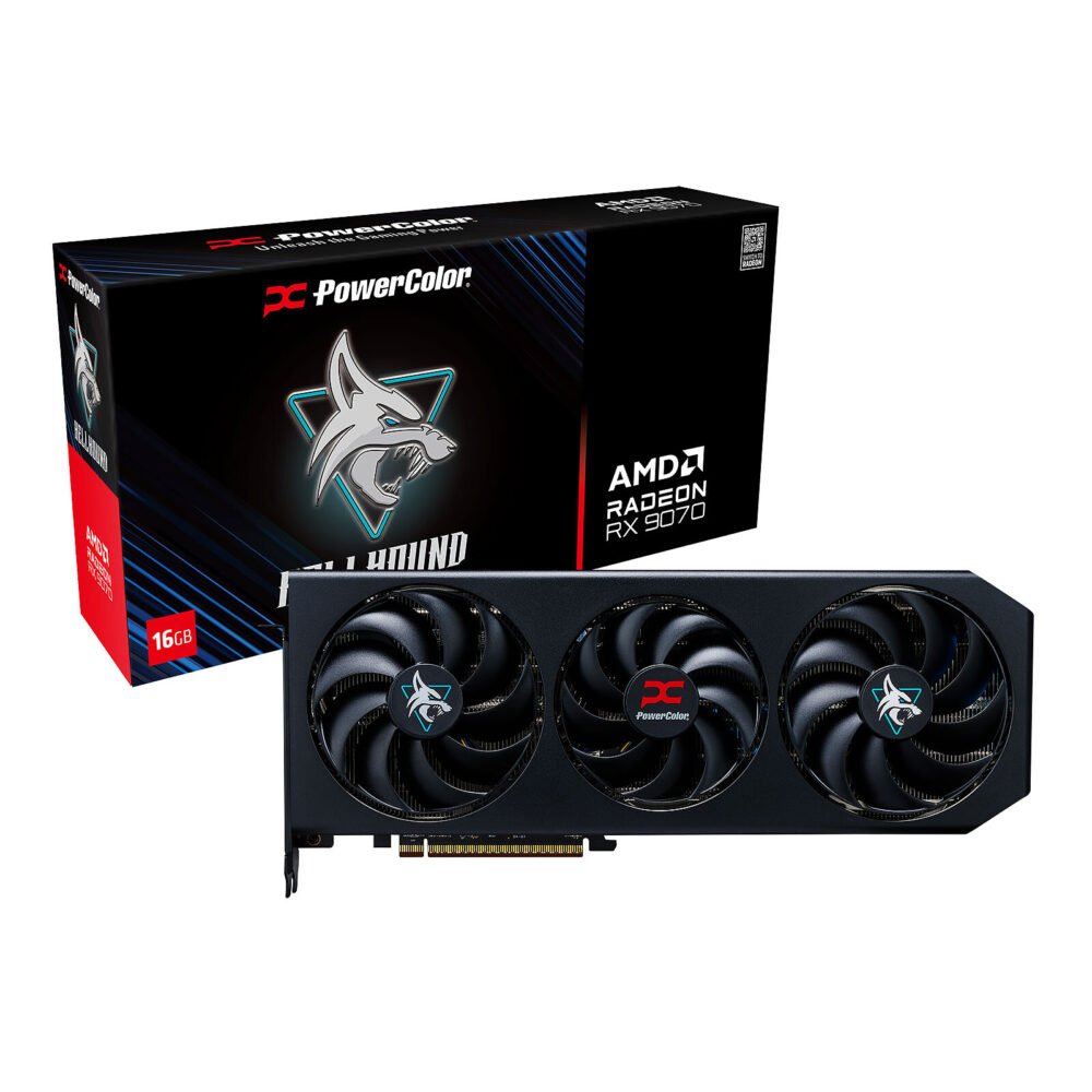 PowerColor Hellhound AMD Radeon RX 9070 16GB OC 1 PowerColor Hellhound AMD Radeon RX 9070 16GB OC